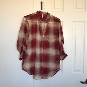Plaid blouse
